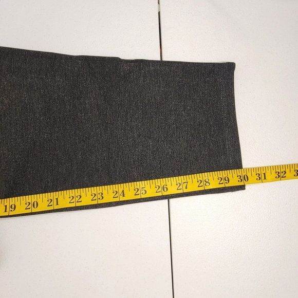 New Clara Sunwoo Knit Pull On Dress Pants Womens 1X Dark Grey Stretch Tapered - Picture 10 of 10